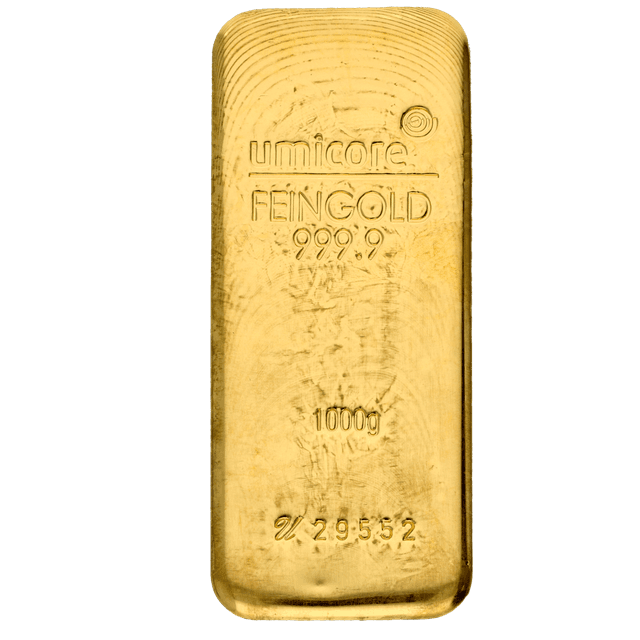 goudbaar umicore 1000 gram met certificaat